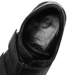 Gucci Black GG Canvas and Leather Velcro Sneakers Size 41.5