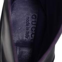 Gucci Black Leather Chelsea Ankle Boots Size 41.5