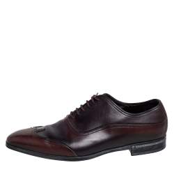 Gucci Ombre Brown Leather Oxford Size 41