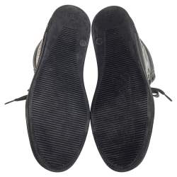 Pre Owned حذاء رياضي غوتشي كودا كانفاس أمبرايم جي جي رصاصي عنق مرتفع مقاس 42.5