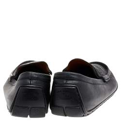 مملو كة مسبقًا حذاء لوفرز غوتشي سليب أون جلد مايكرو غوتشيسيما أسود مقاس 41.5