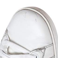 Gucci White Leather Web Ace Low Top Sneakers Size 45.5