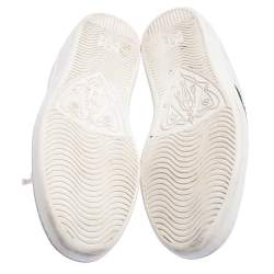 Gucci White Leather Ace Embroidered Tiger Low Top Sneakers Size 42