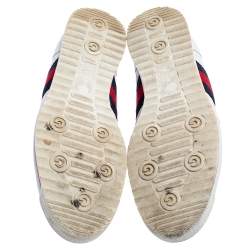 مملوكة مسبقًا حذاء رياضي غوشتي منخفض من أعلى يب جلد مايكروغوتشيسيما أبيض مقاس 41