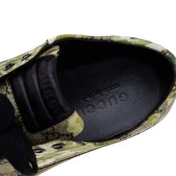 Gucci Multicolor Blooms Print GG Supreme Canvas Low Top Sneakers Size 40