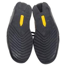 Gucci Black Guccissima Leather Low Top Sneakers Size 43.5