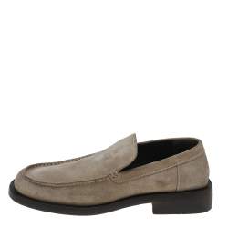 Gucci Beige Suede Slip on Loafers Size 42
