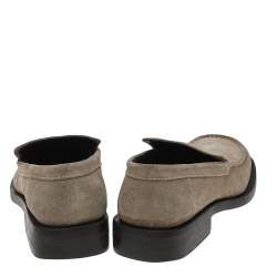 Gucci Beige Suede Slip on Loafers Size 42