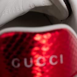 Pre Owned حذاء رياضي غوتشي بي أيس كانفاس GG سوبريم بني عنق منخفض مقاس 40