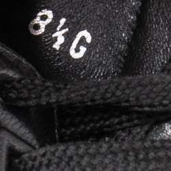 Gucci Black GG Canvas And Leather Web Low Top Sneakers Size 42.5