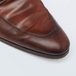 Gucci Brown Ombre Leather Horsebit Loafers Size 44