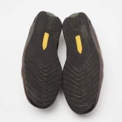 Pre Owned Gucci Brown Guccissima Leather GG Slip On Loafers Size 43.5