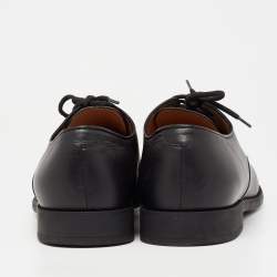 Gucci Black Leather Lace Up Derby Size  42