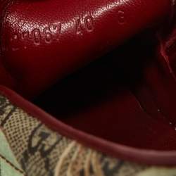 مملوكة مسبقًا Gucci Multicolor GG Supreme Blooms Printed Canvas Slip On Sneakers Size 40