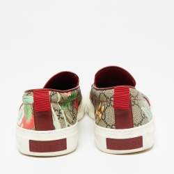 مملوكة مسبقًا Gucci Multicolor GG Supreme Blooms Printed Canvas Slip On Sneakers Size 40