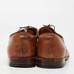 Gucci Brown Leather Lace Up Oxfords Size 45