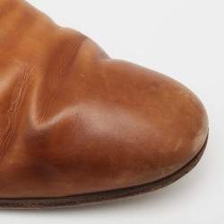 Gucci Brown Leather Lace Up Oxfords Size 45