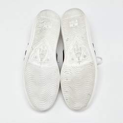 Pre Owned حذاء رياضي غوتشي أس جلد ثعبان أبيض مقاس 43