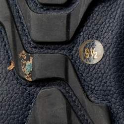 Pre Owned حذاء لوفرز غوتشي براغا جلد أسود مزين بشريط ويب سليب أون مقاس 43.5