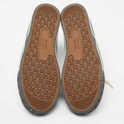 Pre Owned Gucci Grey Nylon Tennis 1977 High Top Sneakers Size 42 