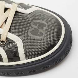 Pre Owned Gucci Grey Nylon Tennis 1977 High Top Sneakers Size 42 