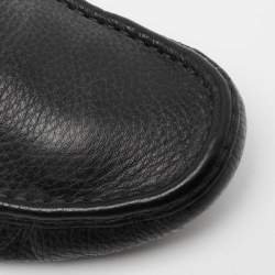 Pre Owned حذاء لوفرز غوتشي هورسبيت جلد أسود مقاس 43.5