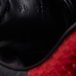 مملوكة مسبقًا Gucci Dark Grey GG Supreme Canvas Ace Low Top Sneakers Size 43.5