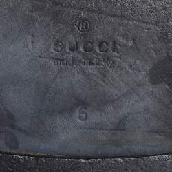 مملوكة مسبقًا Gucci Black Leather Slingback Sandals Size 40