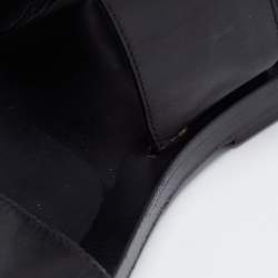 مملوكة مسبقًا Gucci Black Leather Slingback Sandals Size 40