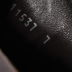 Pre Owned Gucci Brown Guccissima Leather Penny Slip On Loafers Size 41