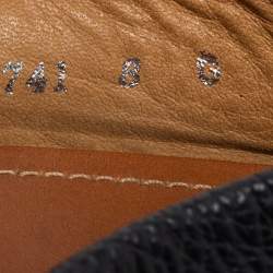 مملوكة مسبقًا Gucci Black Leather Horsebit Slip on Loafers Size 42