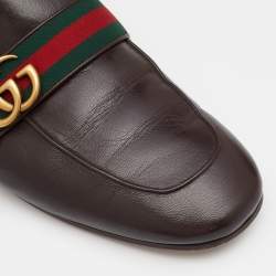 Gucci Green Velvet Princetown Horsebit Flat Mules Size 45