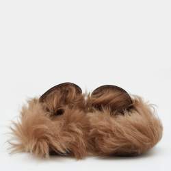 Gucci Green Velvet Princetown Horsebit Flat Mules Size 45