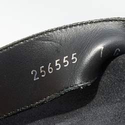 Gucci Black Stretch Band And Web Tape Cross Strap Flat Slide Sandals Size 41