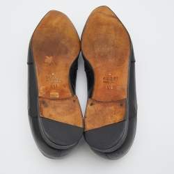 Gucci Black Leather Wingtip Lace Up Oxfords Size 43