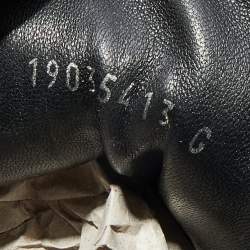 Pre Owned Gucci Black Suede And Leather Web Low Top Sneakers Size 47