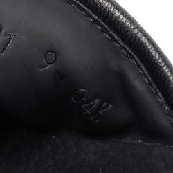 Pre Owned Gucci Black Leather GG Marmont Slide Sandals Size 43