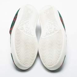 مملوكة مسبقًا Gucci  Multicolor Fabric and Leather GG Terry Ace Sneakers Size 43 
