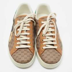 Pre Owned GUCCI x Disney Multicolor GG Canvas and Leather Ace Sneakers Size 43 
