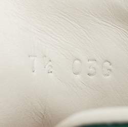 Pre Owned Gucci White Leather Ace Sneakers Size 41.5