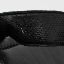 Pre Owned Gucci Black Suede Web Thong Sandals Size 41