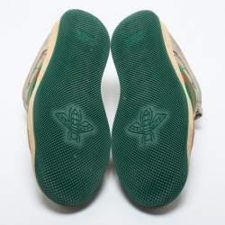 Gucci Multicolor Canvas And Leather Screener Sneakers Size 40