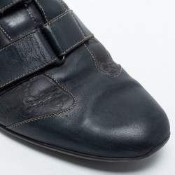 مملوكة مسبقًا Gucci Black Guccissima Leather Lace Up Sneakers Size 44