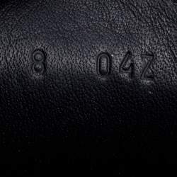 Pre Owned Gucci Black Guccissima Leather Penny Slip On Loafers Size 42