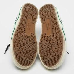 مملوكة مسبقًا Gucci Navy Blue/White CC Canvas Tennis 1977 Sneakers Size 39