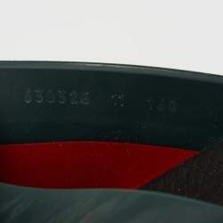 Pre Owned Gucci Red/Green Web Rubber Slides Size 45