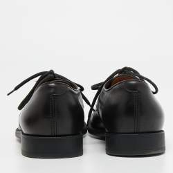 Gucci Black Leather Lace Up Oxfords Size  41.5
