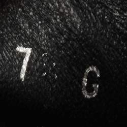 Pre Owned Gucci Black GG Canvas and Leather Low Top Sneakers Size 41