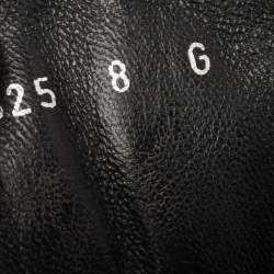 Gucci Black Guccissima Leather Web High Top Sneakers Size 42 