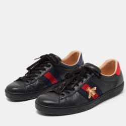Gucci Bee Print Ace Sneaker in Black for Men